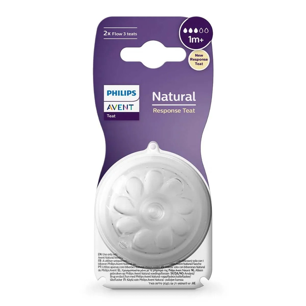 CHUPON TETINA AVENT NATURAL RESPONSE +6 C/2 *