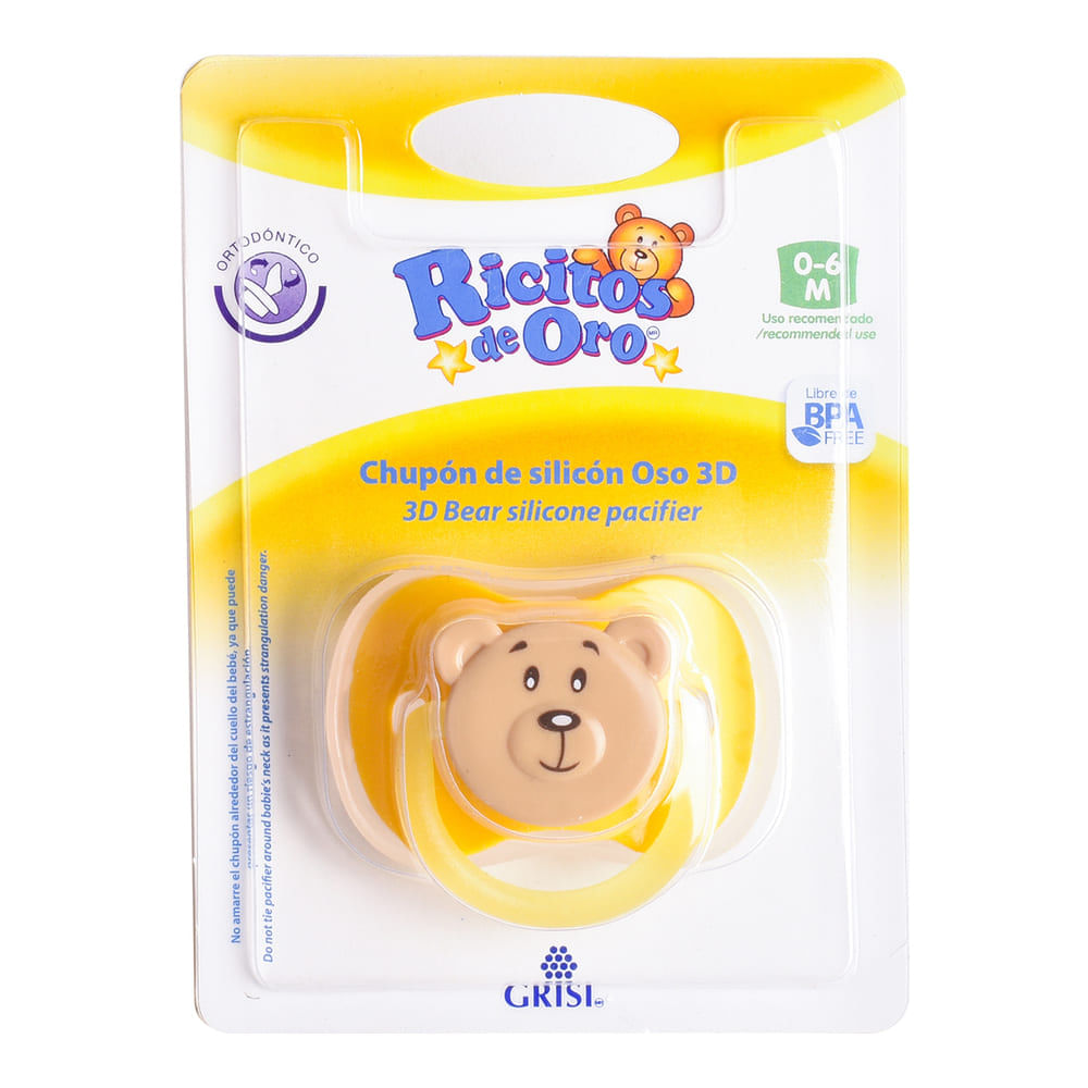 CHUPON RICITOS DE ORO OSO 3D *
