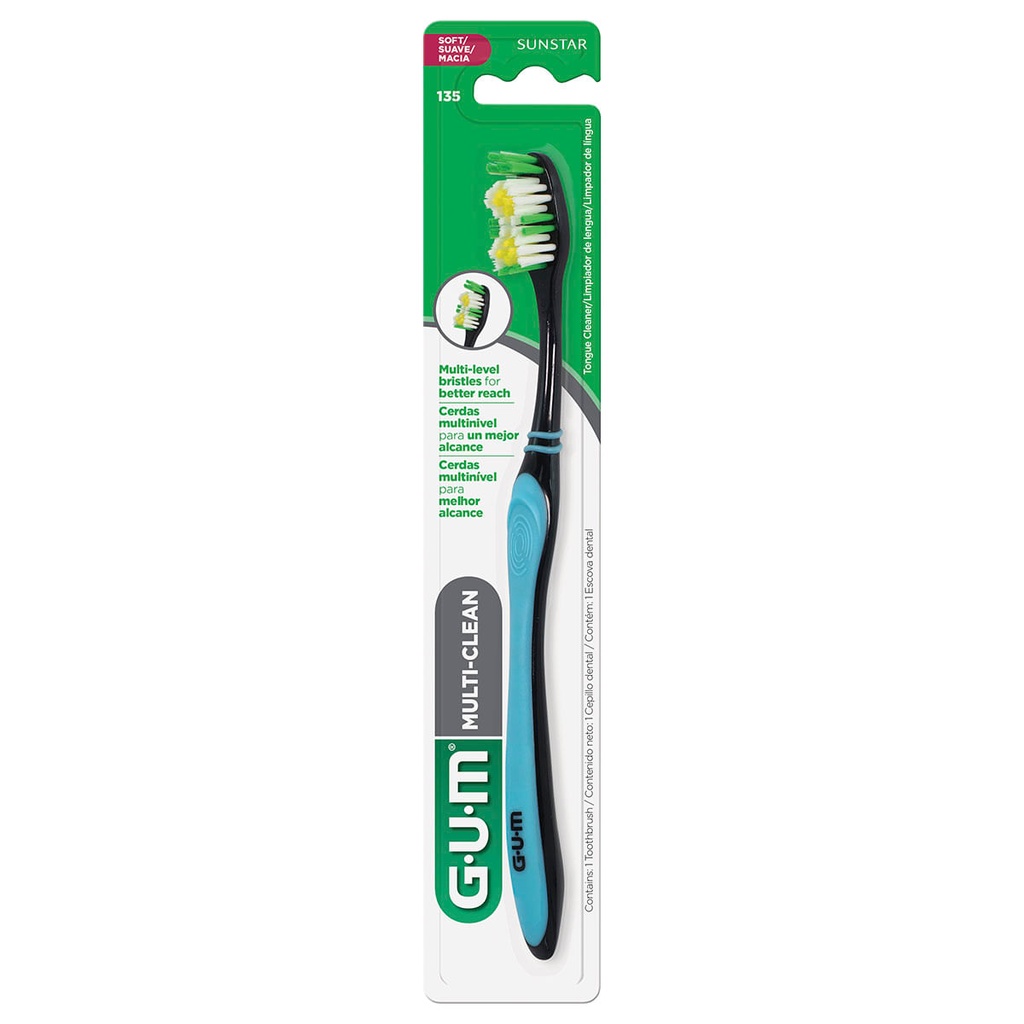 CEPILLO DENTAL GUM MULTI-CLEAN C/1 *