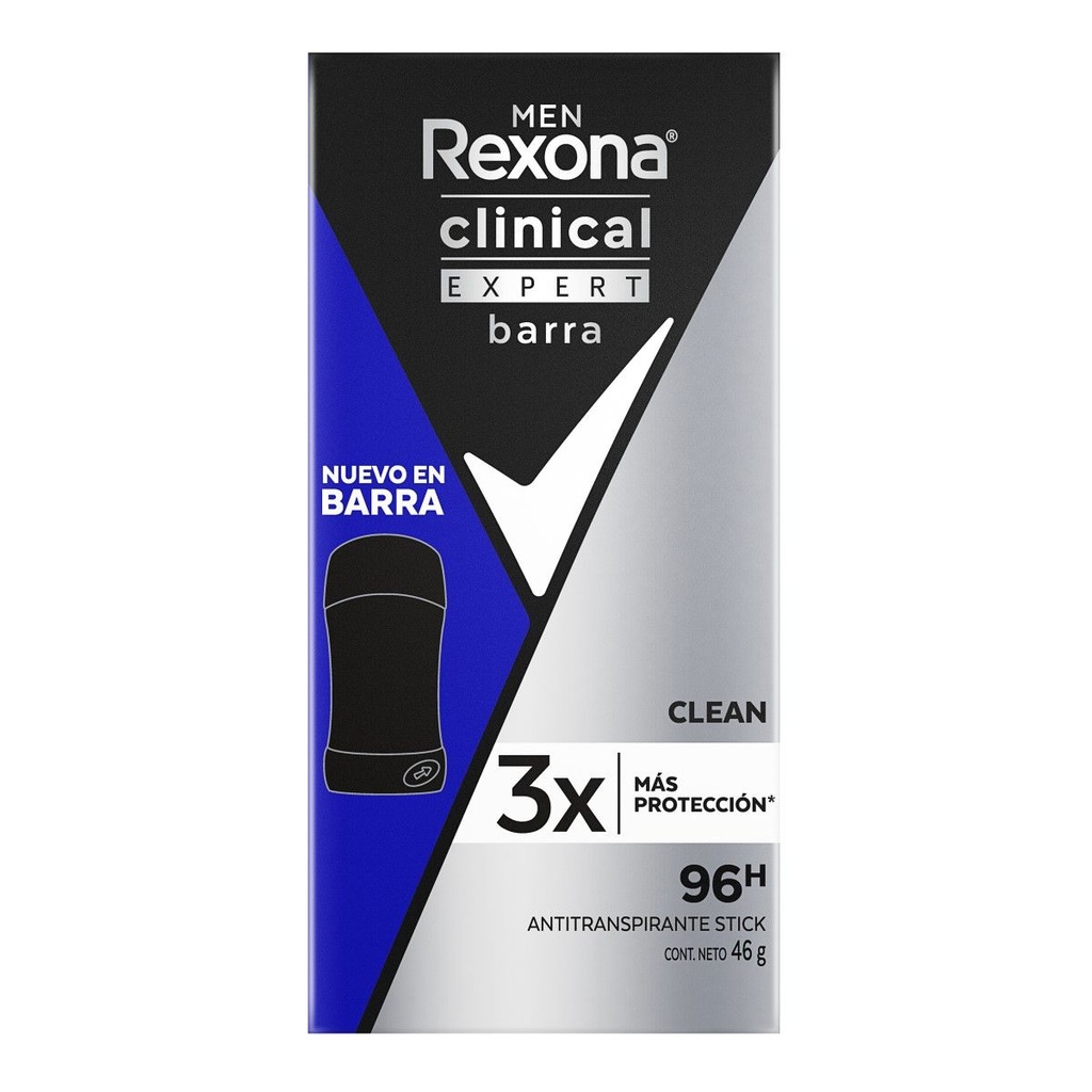 DESODORANTE REXONA CLINICAL MEN CLEAN STICK 46G