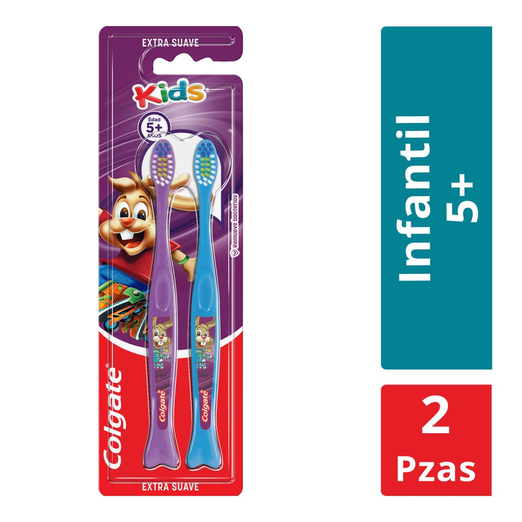 CEPILLO DENTAL COLGATE KIDS EXTRA SUAVE C/2 *