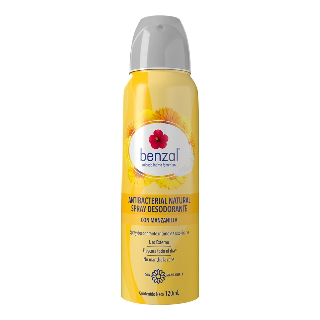 BENZAL DESODORANTE SPRAY MANZANILLA 120ML *