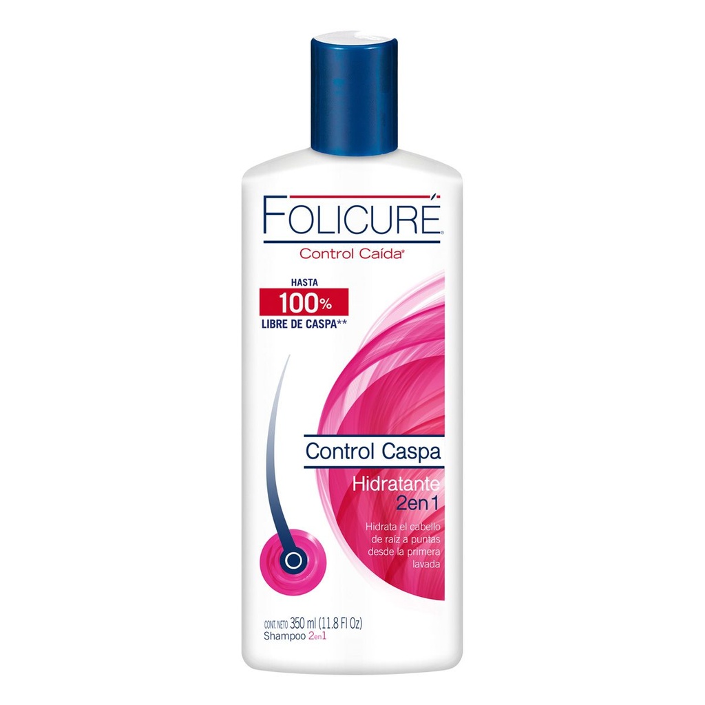 SHAMPOO FOLICURE HIDR CTRL-CAS PA 2EN1 350ML *
