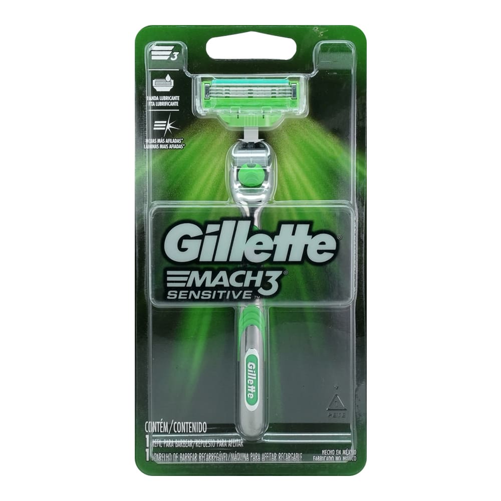 MAQUINA GILLETTE MACH3 SENSITIVE C/1