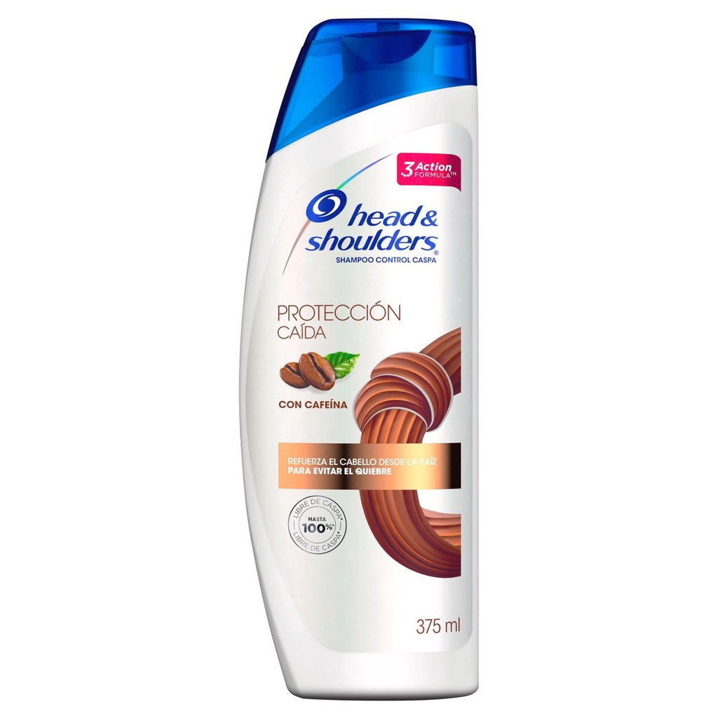 SHAMPOO H&S PROTECCION CAIDA CAFEINA 375ML