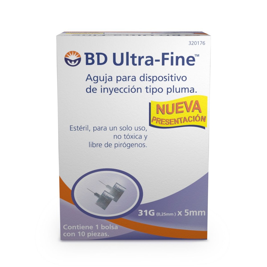 AGUJA BD ULTRA-FINE 31GX5MM C/10