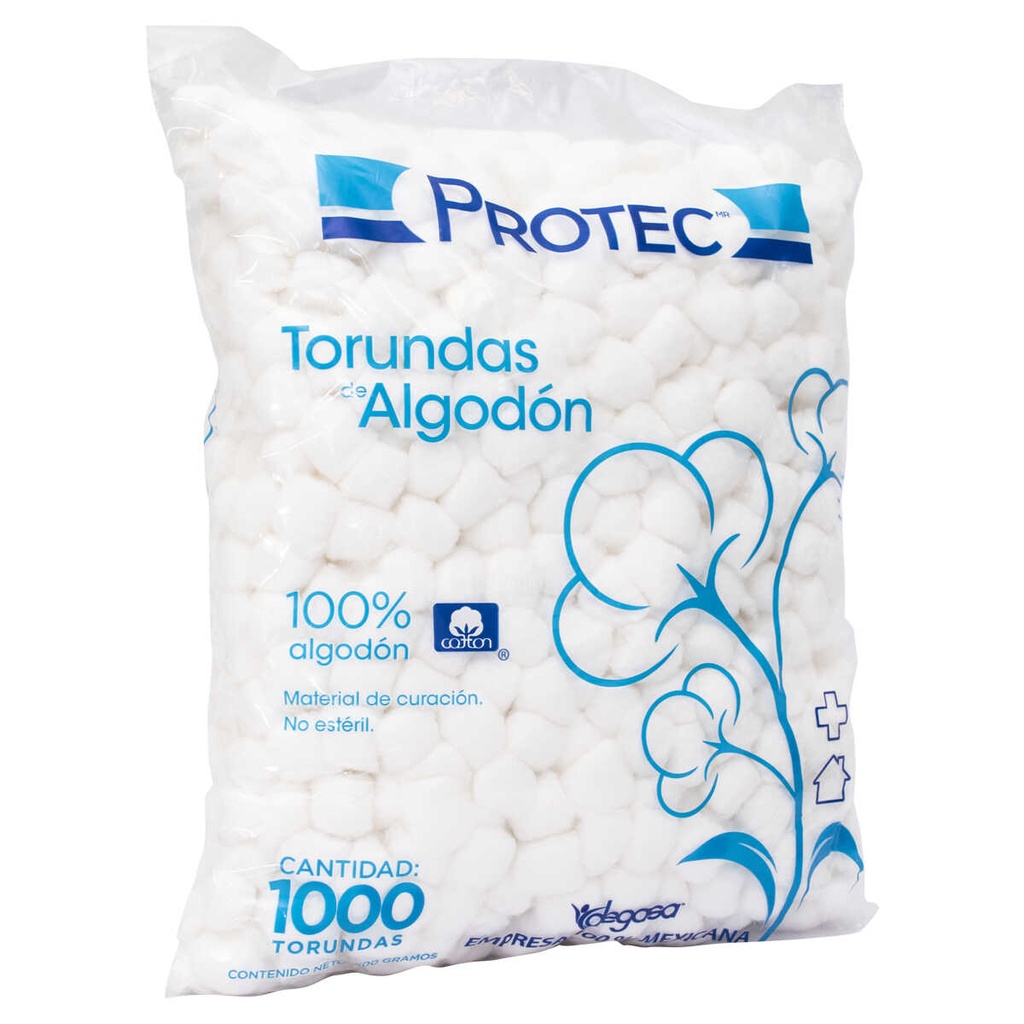 TORUNDAS ALGODON 500GR C/1000 *