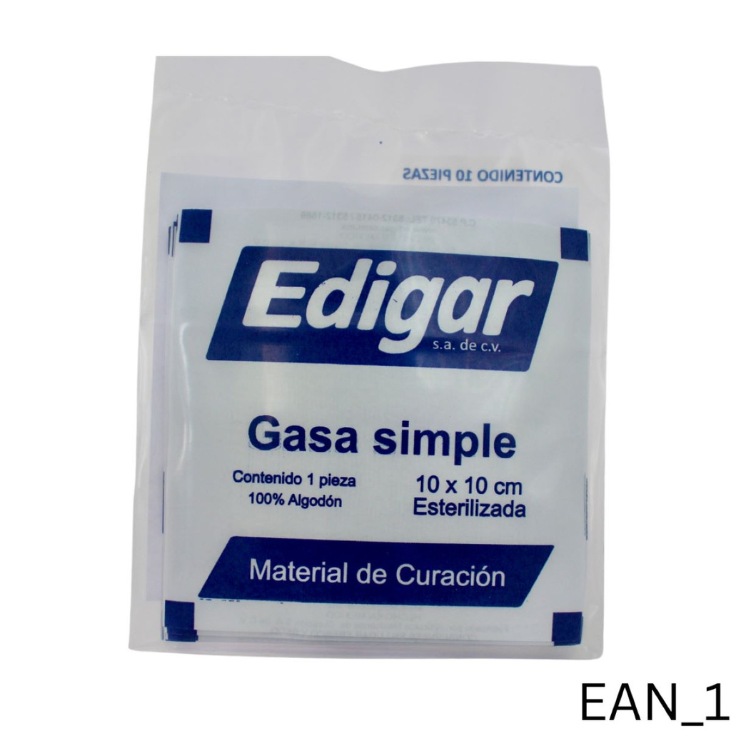 GASA SIMPLE EDIGAR 10X10 C/10 *