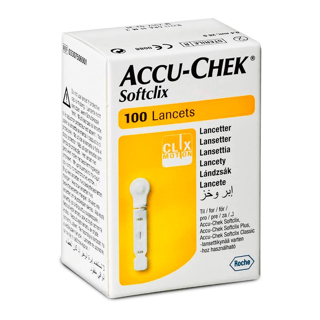 ACCU-CHEK SOFTCLIX LANCETAS C/100 *