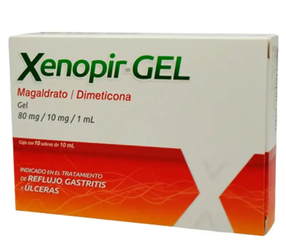 XENOPIR 80/10MG/1ML GEL SOBRES C/10 (GI)