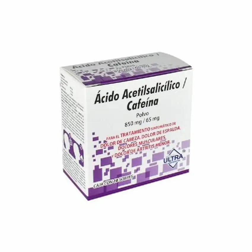 ACIDO ACETILSALICILICO/CAFEINA 850/65MG ULTRA SOBRES C/10 (GI)