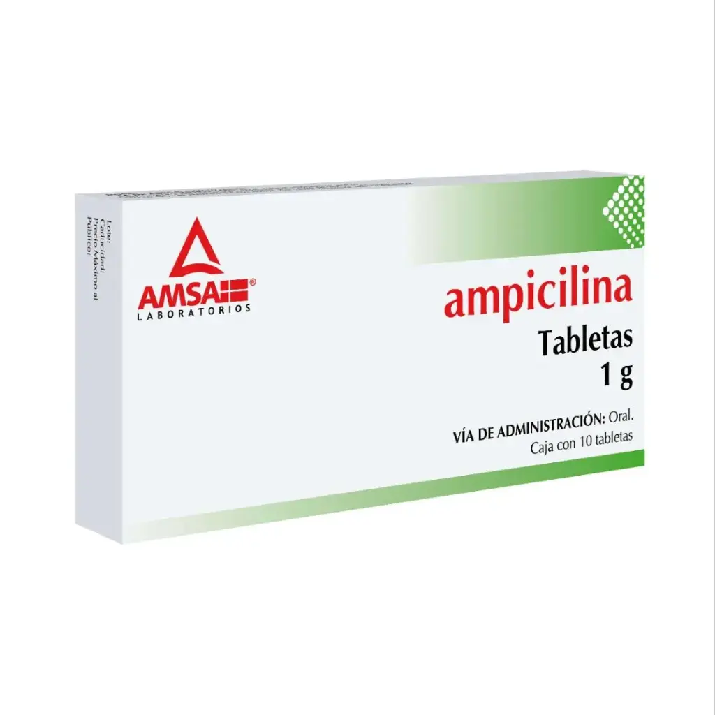 AMPICILINA AMSA 1G TABLETAS C/10 (GI)