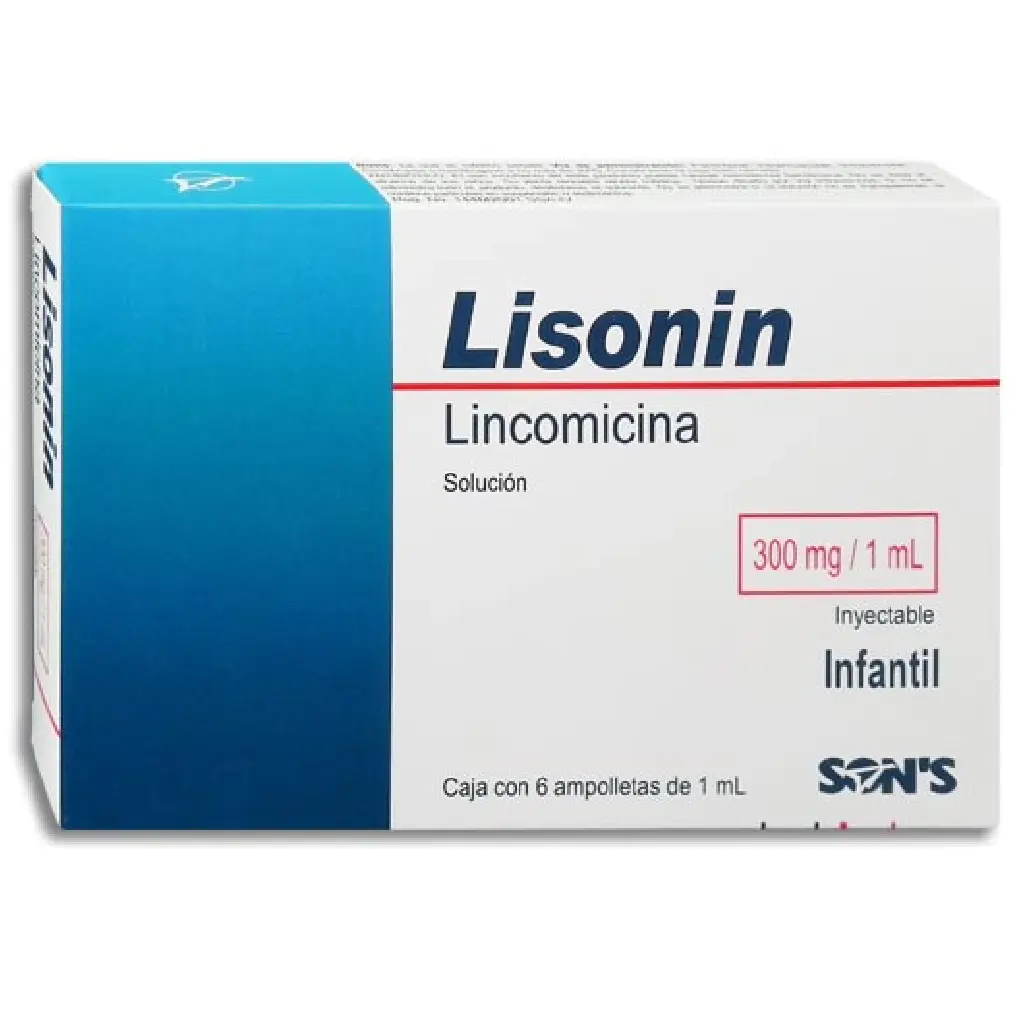 LISONIN 300MG/1ML INYECTABLE C/6 (GI)