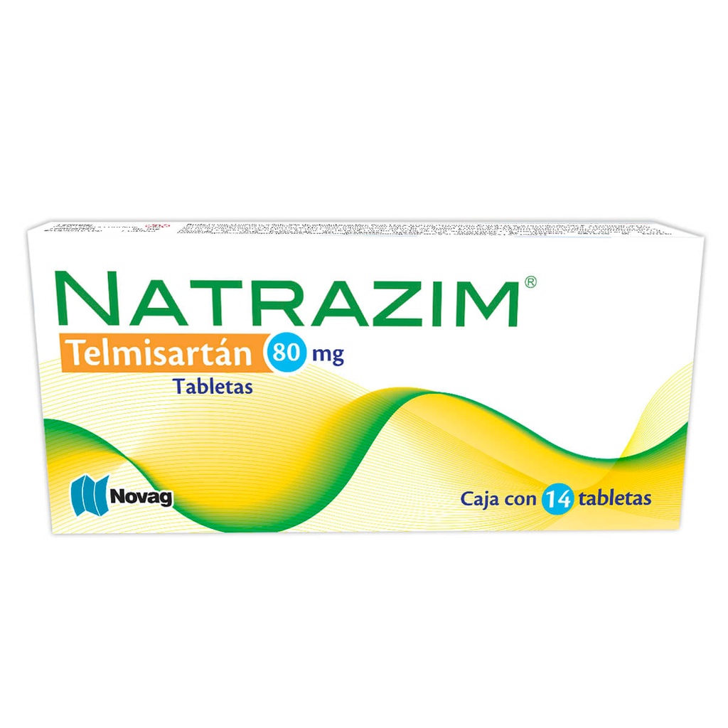 NATRAZIM (TELMISARTAN) NOVAG 80MG TABLETAS C/14 (GI)