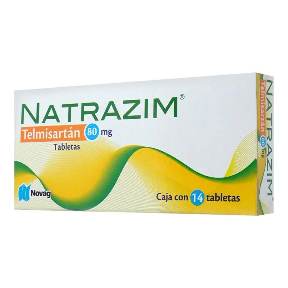 NATRAZIM (TELMISARTAN) NOVAG 80MG TABLETAS C/14 (GI)