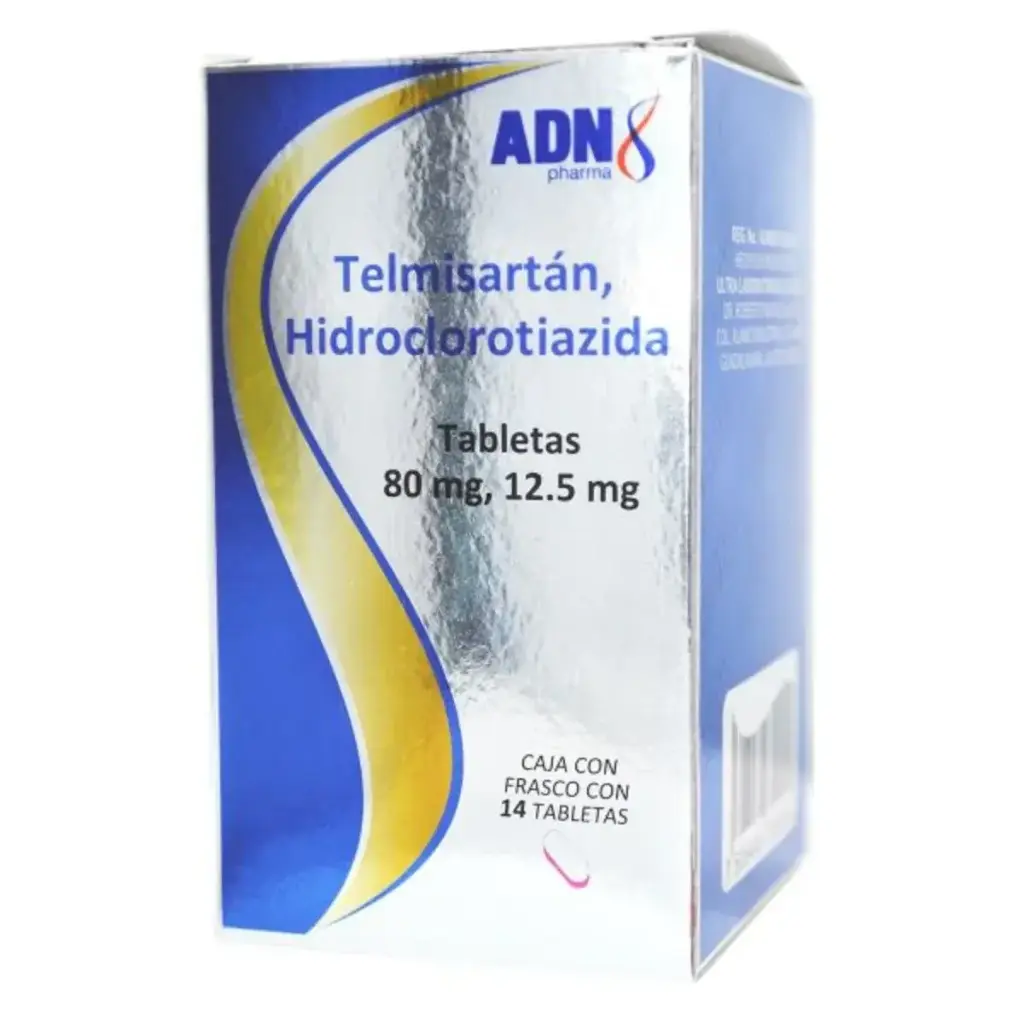TELMISARTAN/HIDROCLOROTIAZIDA ADN 80/12.5MG TABLETAS C/14 (GI)