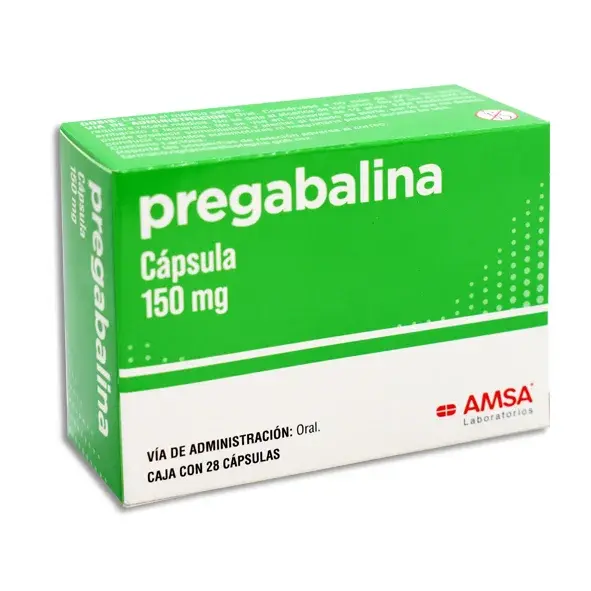 PREGABALINA AMSA 150MG CAPSULAS C/28 (GI)