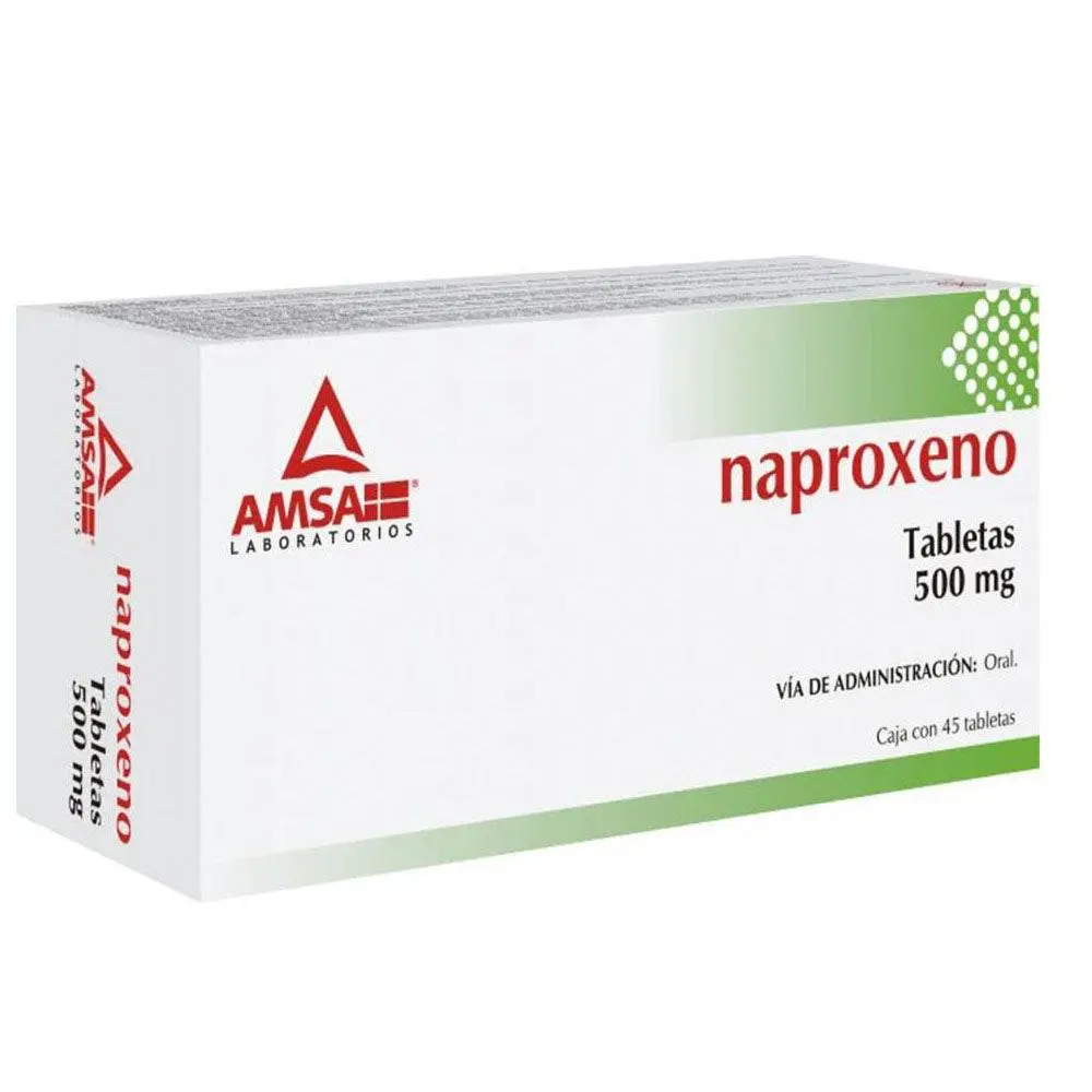 NAPROXENO AMSA 500MG TABLETAS C/45 (GI)