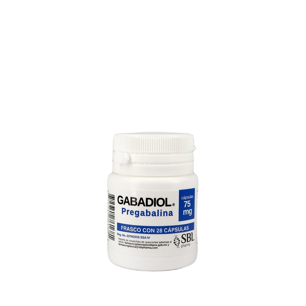 GABADIOL 75MG CAPSULAS C/28 (GI)