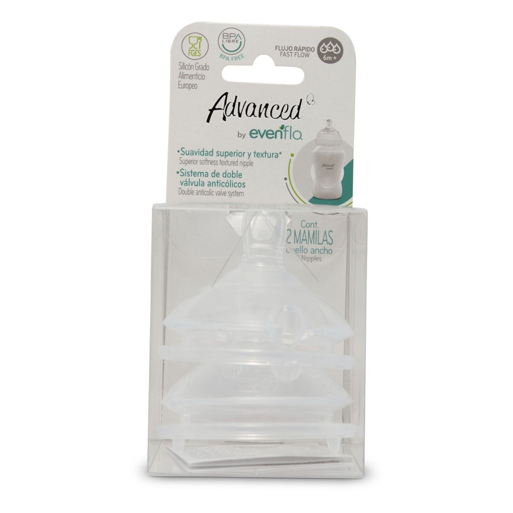MAMILA ADVANCED BOLD FLUJO-RAPIDO C/2