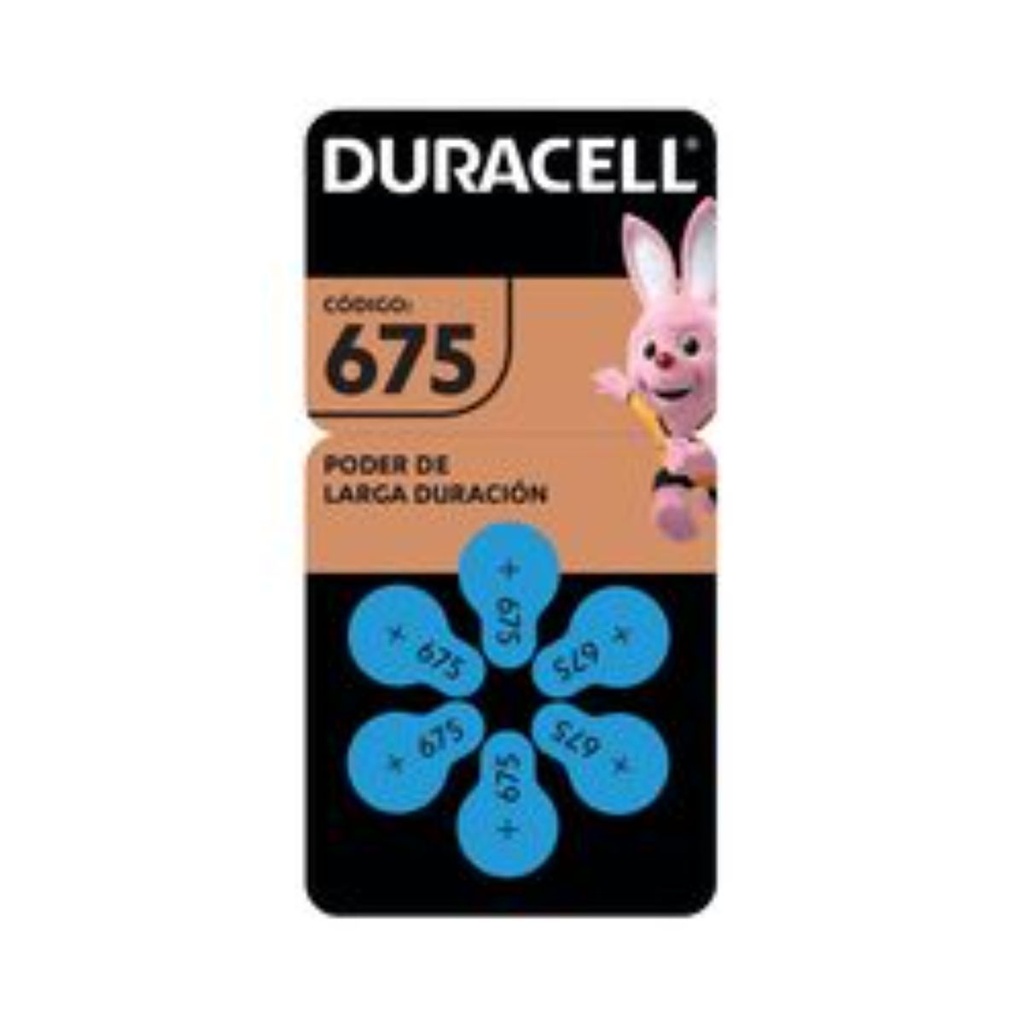 PILA DURACELL 675 C/6 *