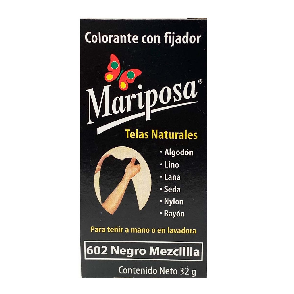 COLORANTE MARIPOSA NEGRO MEZCLILLA 32G