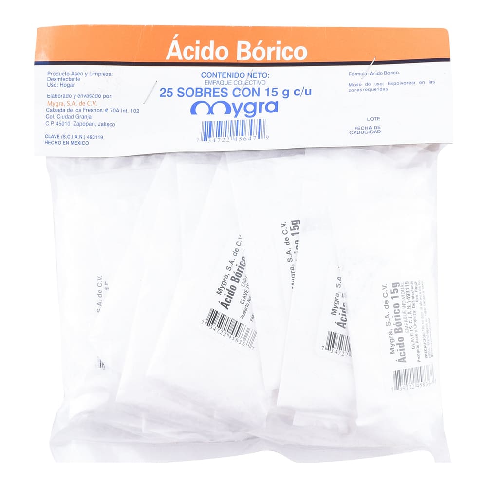 ACIDO BORICO MYGRA SB 25X15G