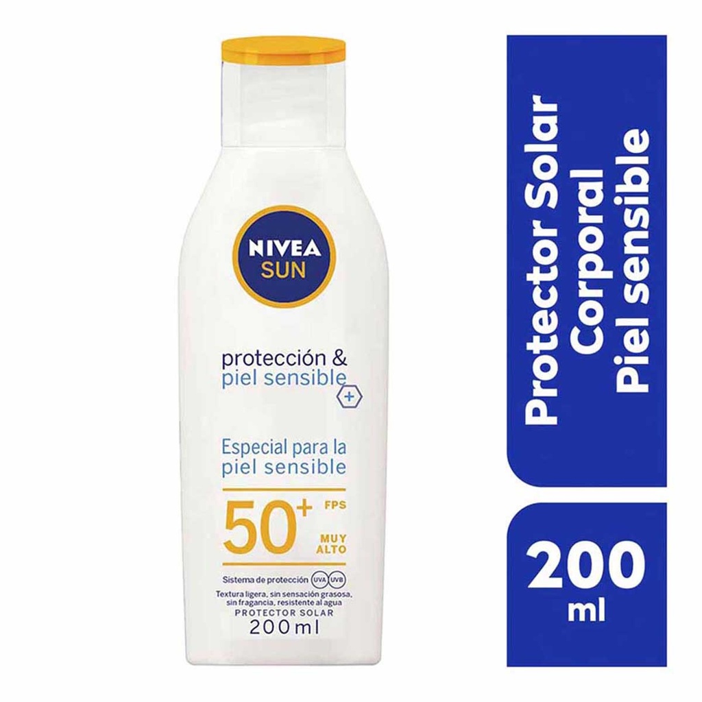 PROTECTOR NIVEA SUN PIEL SENSIBLE FPS50+ 200ML *