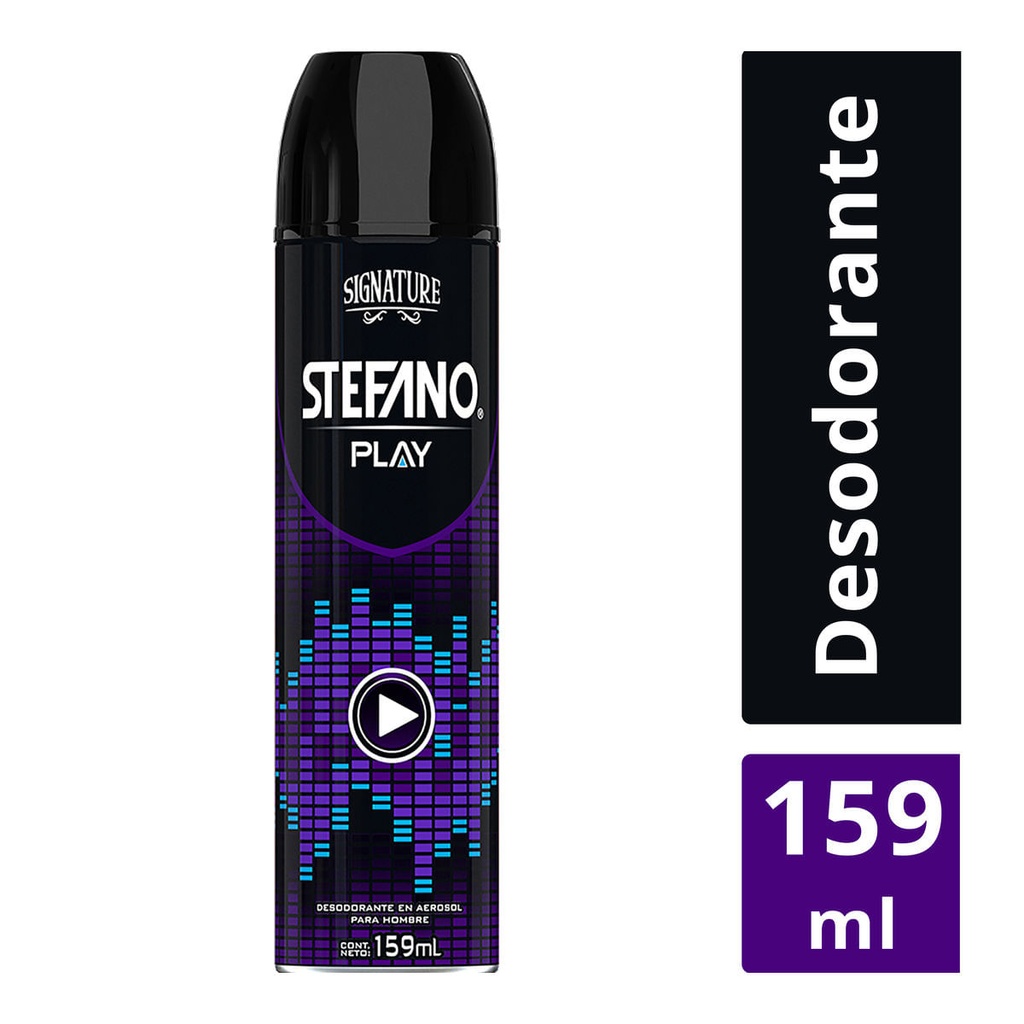 DESODORANTE STEFANO AEROSOL PLAY 159ML