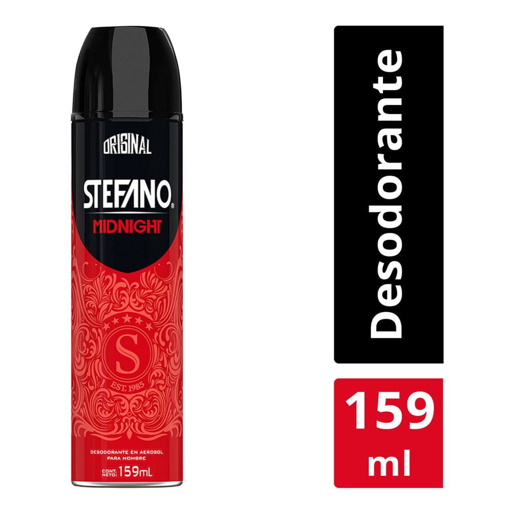 DESODORANTE STEFANO AEROSOL MIDNIGHT 159ML