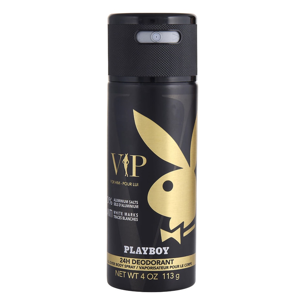 DESODORANTE PLAYBOY MEN VIP SPRAY 113G