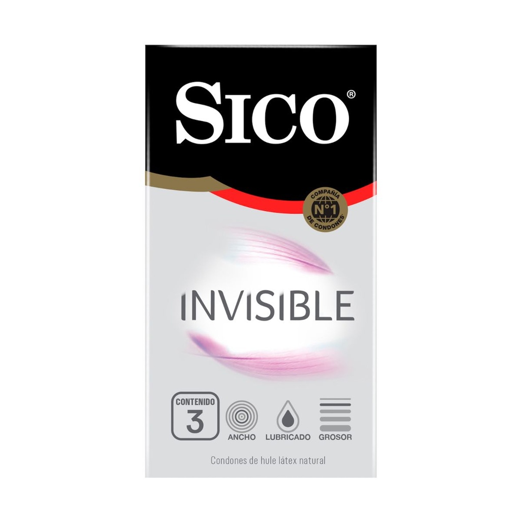 PRESERVATIVOS SICO INVISIBLE C/3