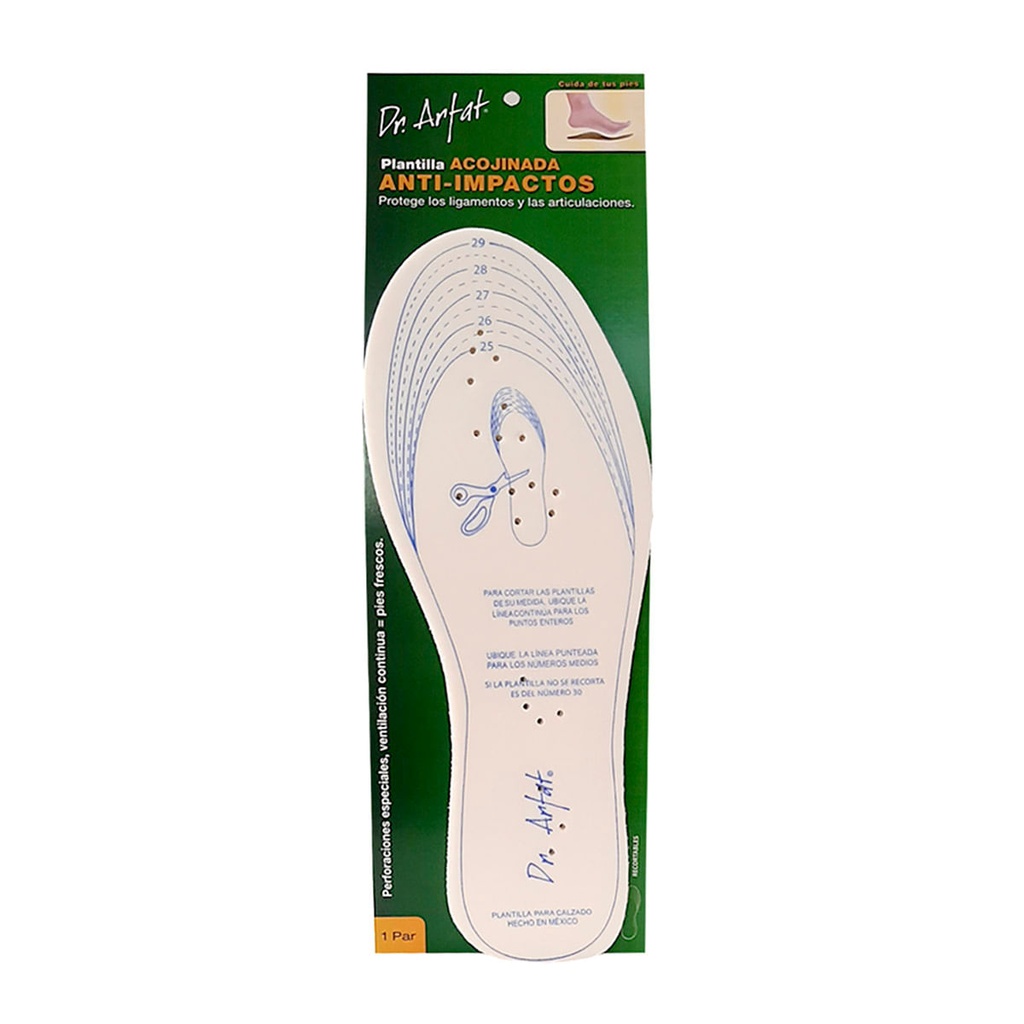 PLANTILLA DR ARFAT ANTI-IMP 25 *