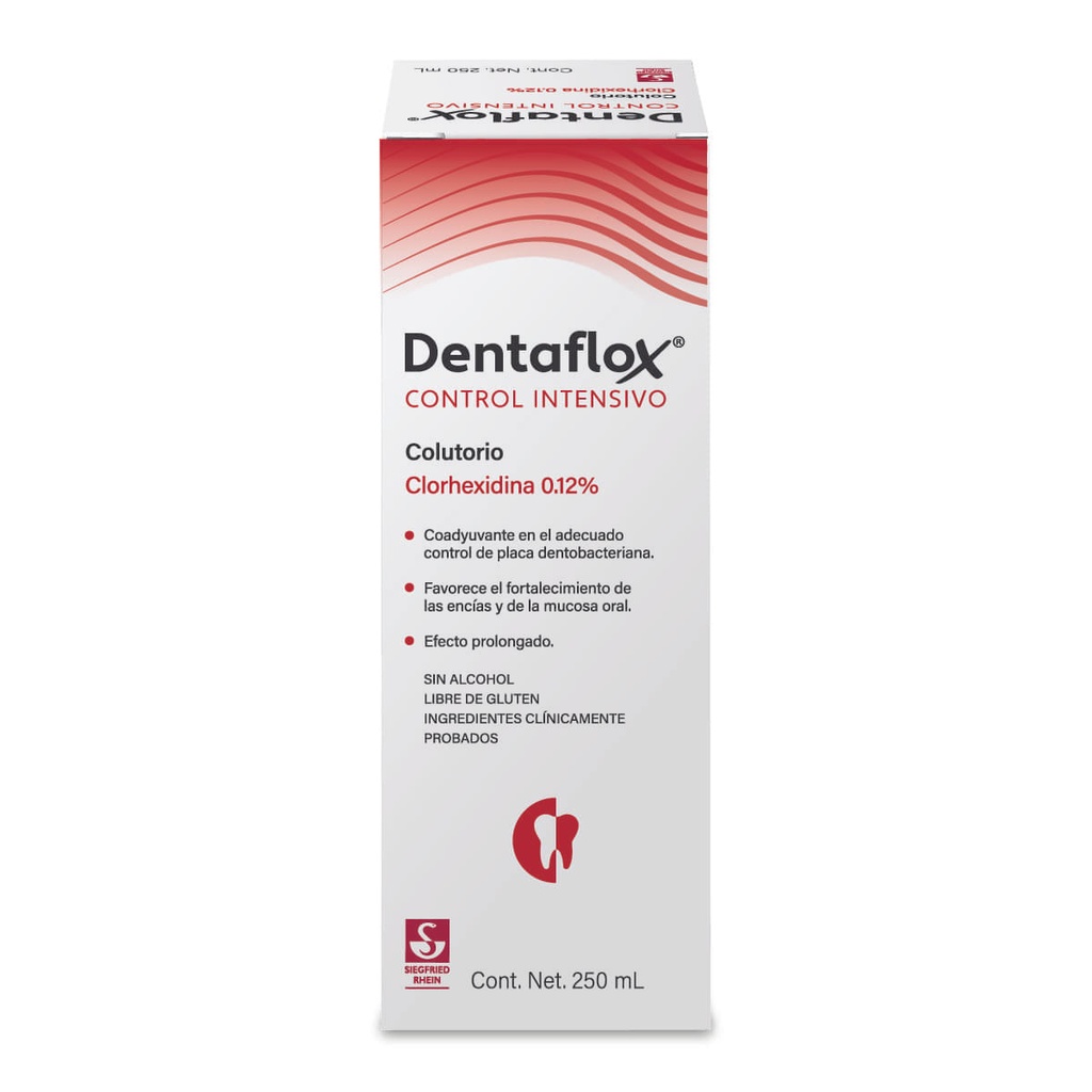 DENTAFLOX ENJUAGUE BUCAL 250 ML - CONTROL INTENSIVO (CLORHEXIDINA)