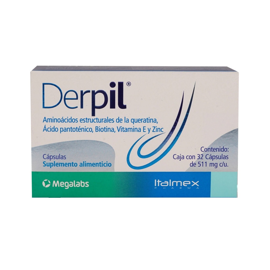 DERPIL 415MG CAPSULAS C/32 *