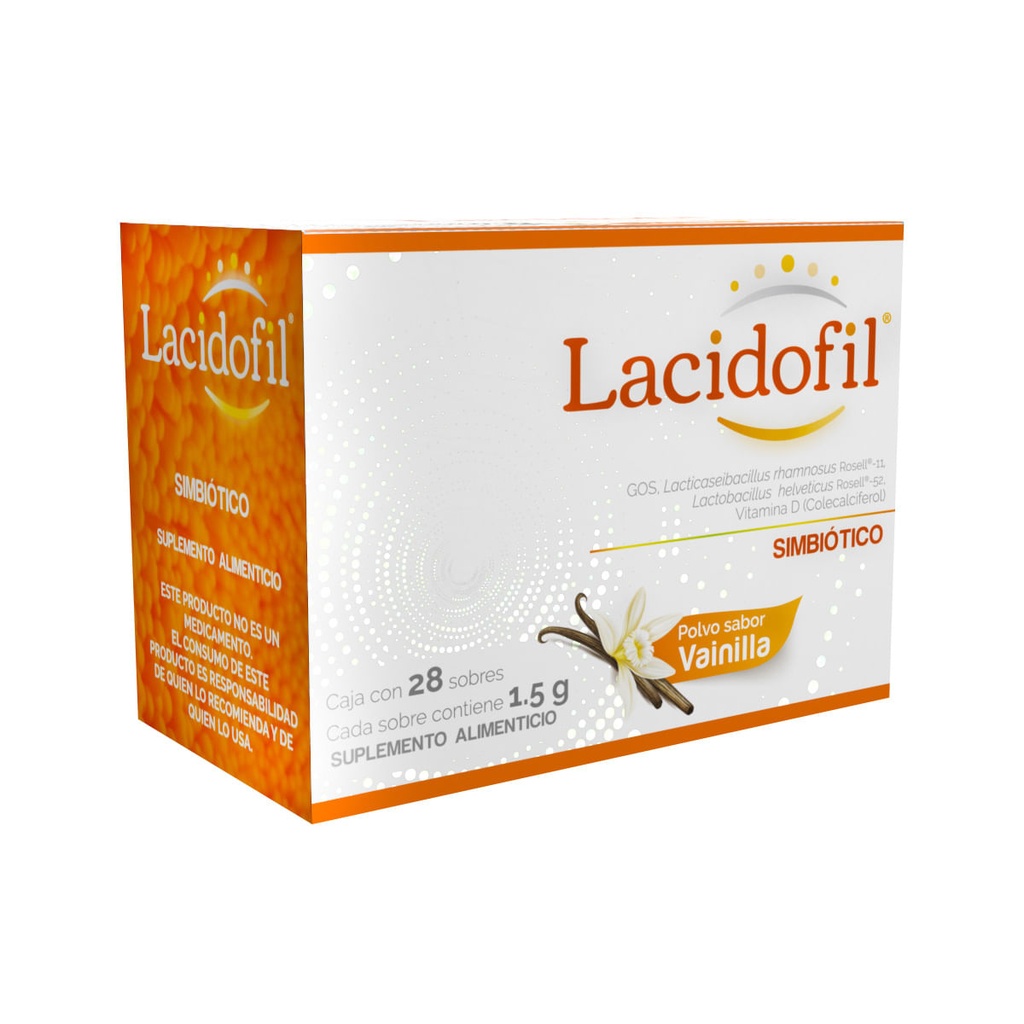 LACIDOFIL SUPLEMENTO ALIMENTICIO 1.5G SOBRES C/28 *
