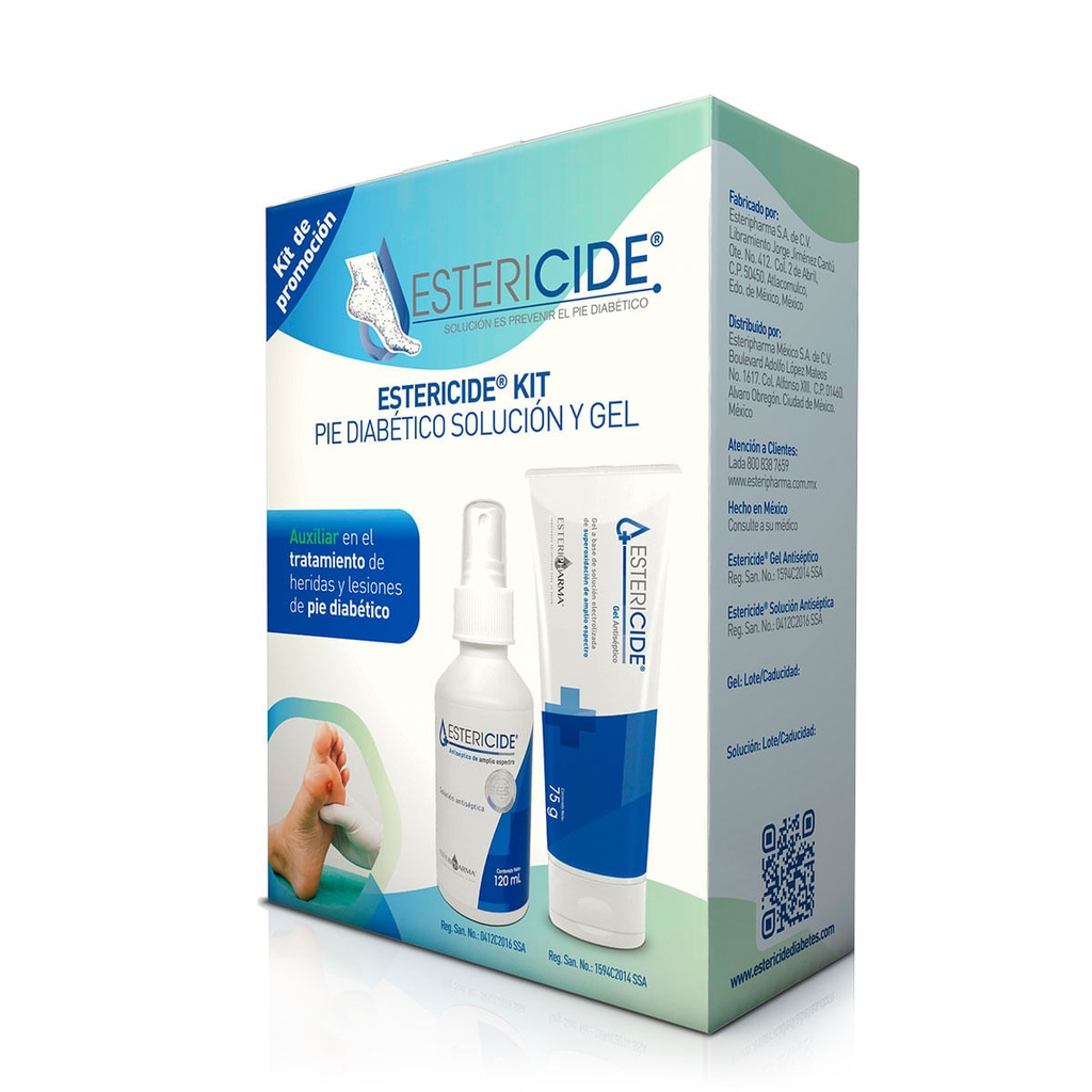 ESTERICIDE KIT PIE DIABÉTICO SOL 120ML + GEL 75G *
