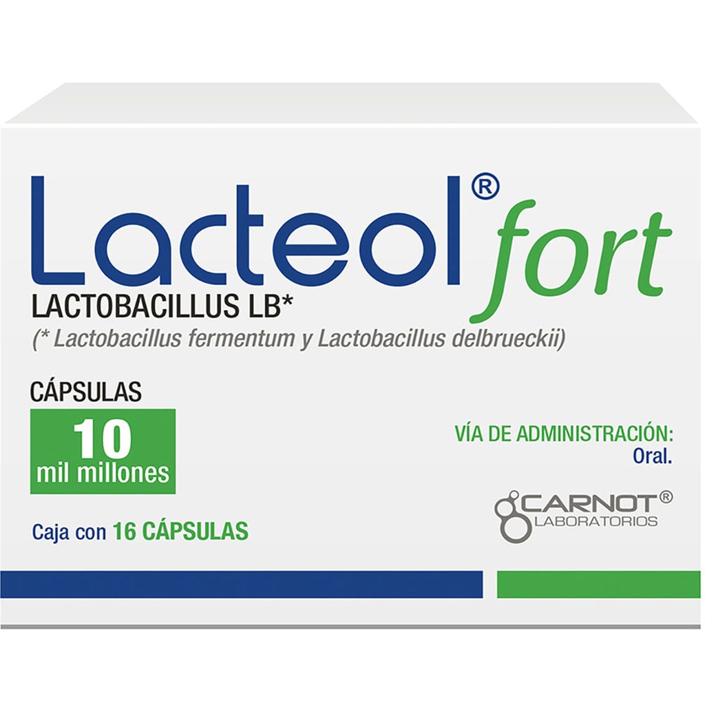 LACTEOL-FORTE 340MG CAPSULAS C/16 *