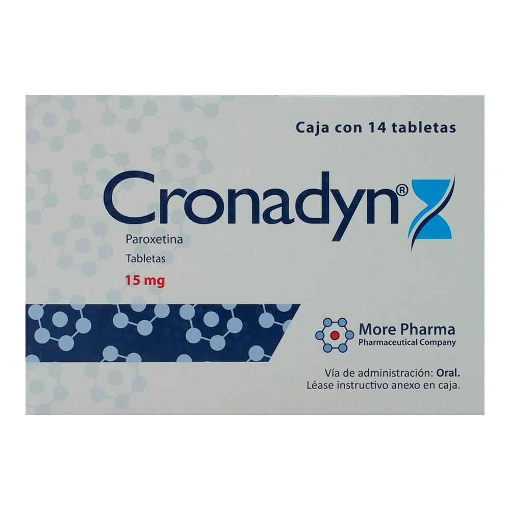 CRONADYN 15MG TABLETAS C/14