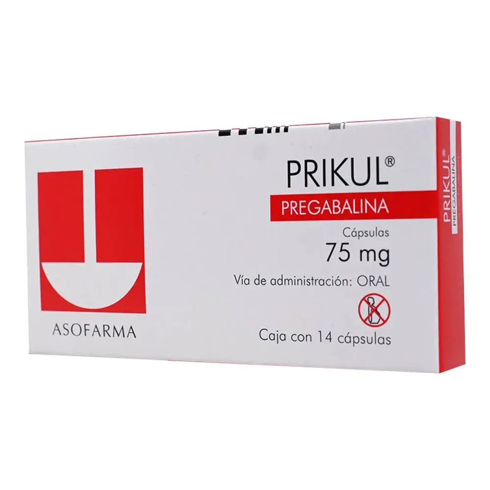 PRIKUL 75MG CAPSULAS C/14