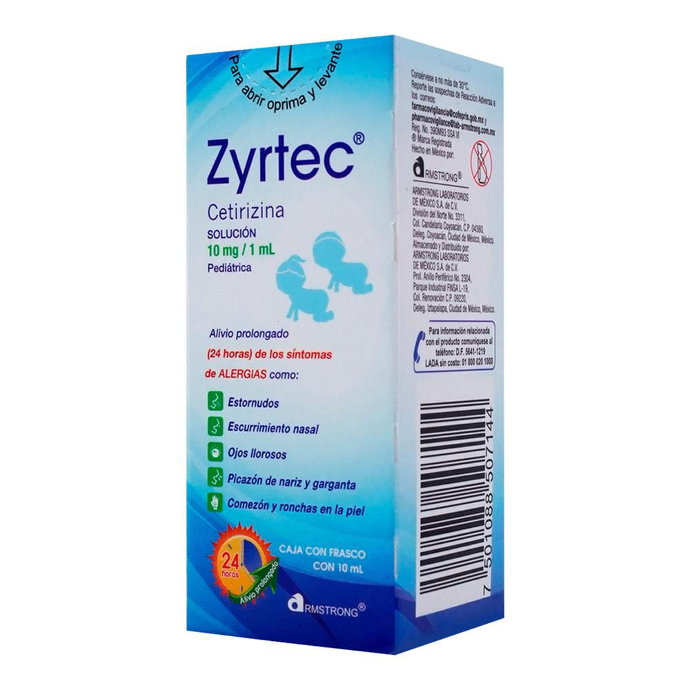 ZYRTEC 10MG/1ML PEDIATRICO SOLUCION 10ML