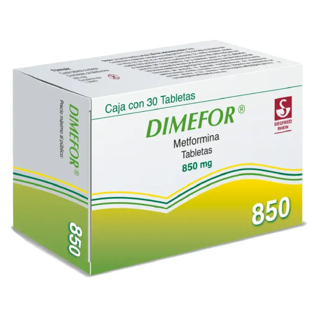 DIMEFOR 850MG TABLETAS C/30