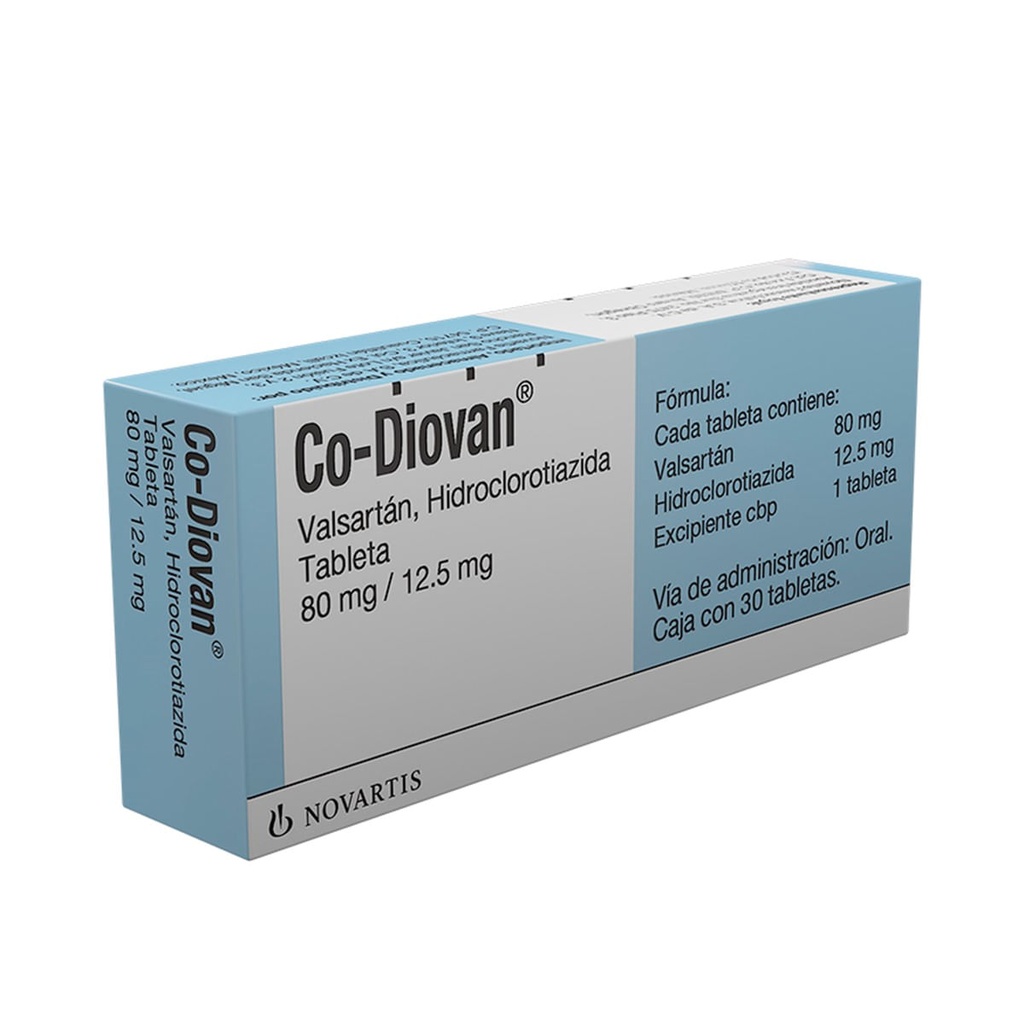 CO-DIOVAN 80/12.5MG TABLETAS C/30
