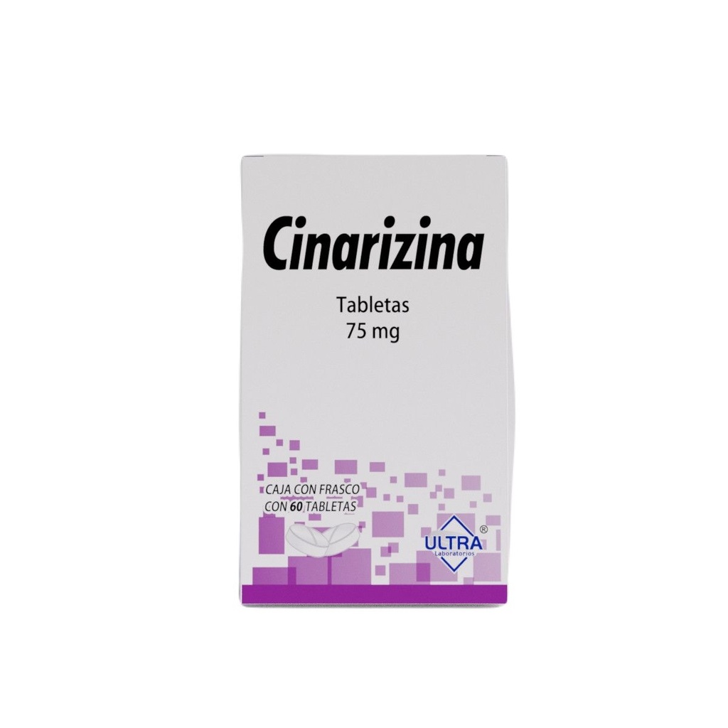 CINARIZINA ULTRA 75MG TABLETAS C/60 (GI)