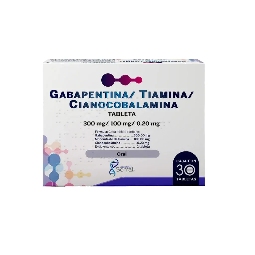 GABAPENTINA/TIAMINA/CIANOCOBA SERRAL TAB C/30 (GI)