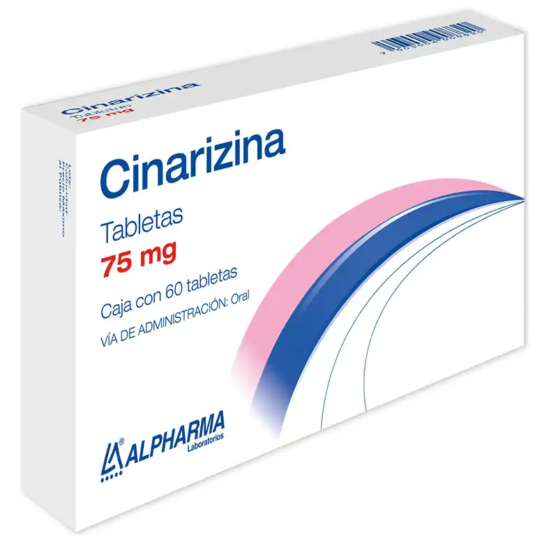 CINARIZINA ALPHARMA 75MG TABLETAS C/60 (GI)