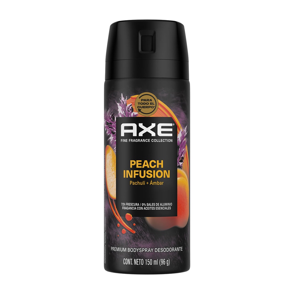 DESODORANTE AXE AEROSOL PEACH INFUSION 150ML