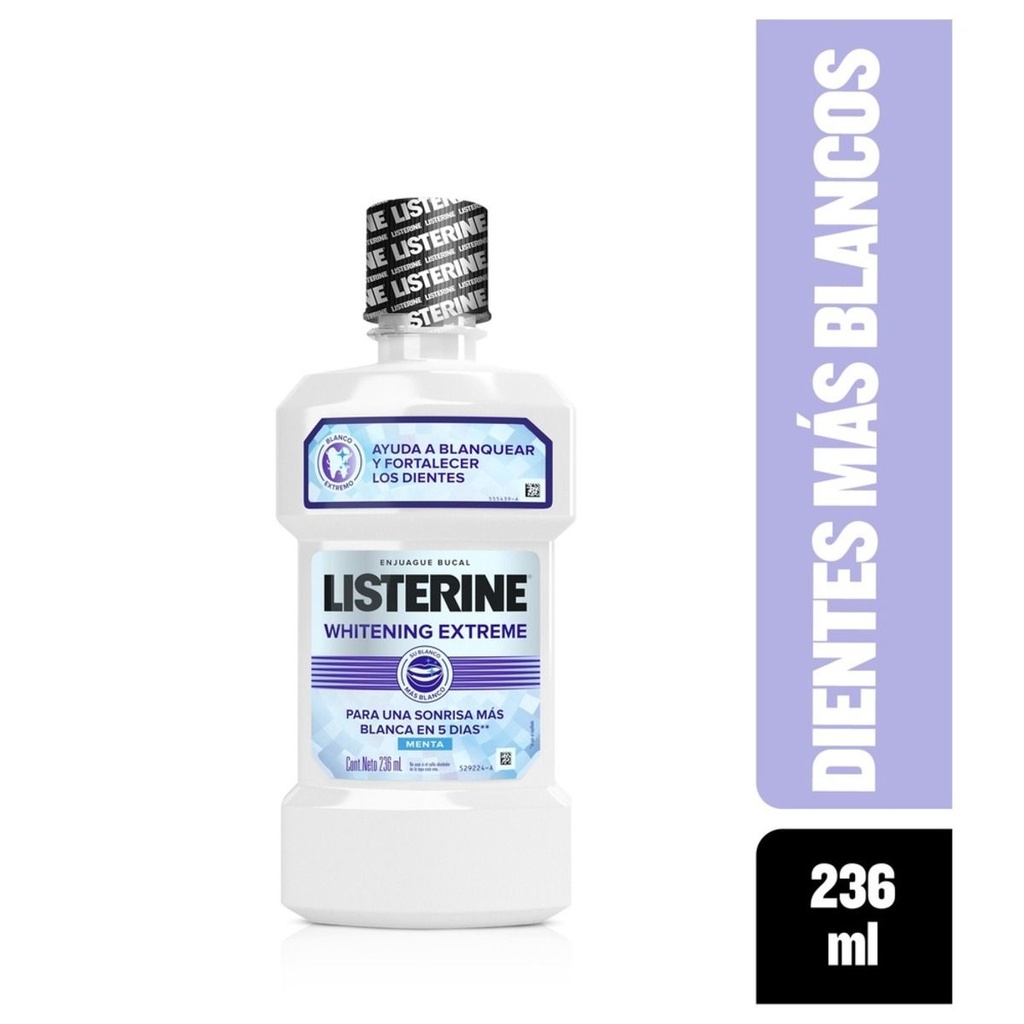 ENJUAGUE BUCAL LISTERINE WHITENING  EXTREME 236ML