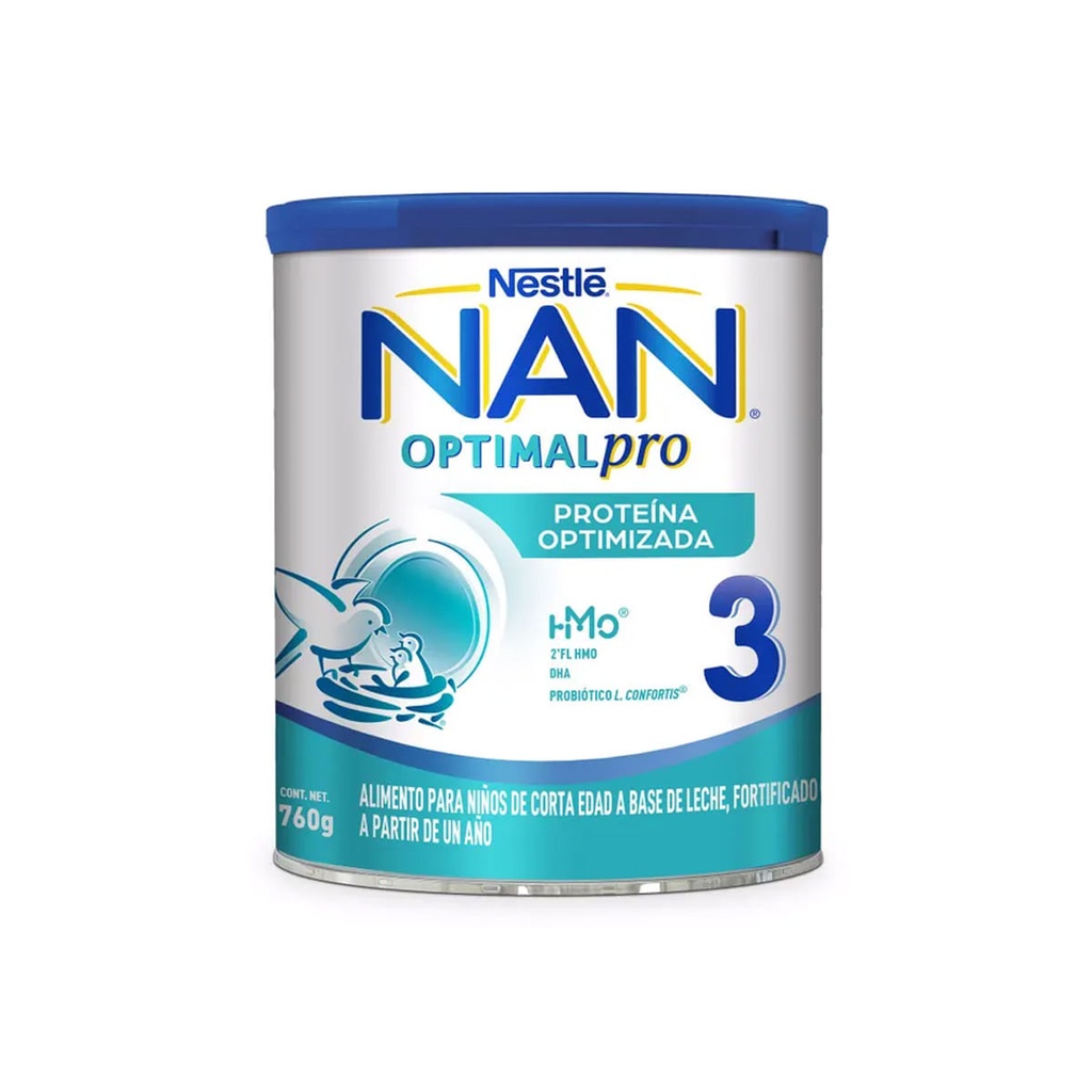 LECHE NAN 3 OPTIMALPRO 760G