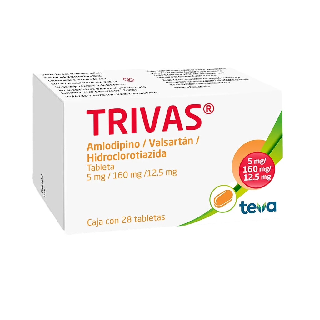 TRIVAS 5/160/12.5MG TAB C/28